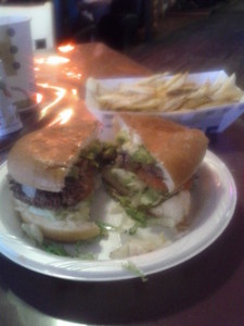 green chile cheeseburger